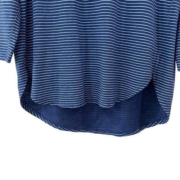 Fresh Produce women’s Catalina Top M Blue stripes 3/4 Sleeves Nautical casual - Picture 7 of 8